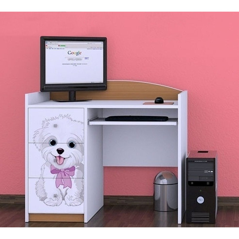 Topher 100cm Computer Desk, Light Brown