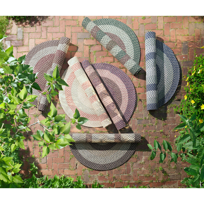 Tallassee Bluestone Indoor/Outdoor Area Rug, Oval 5' x 7'