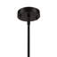 Luminaire suspendu simple avec abat-jour en verre