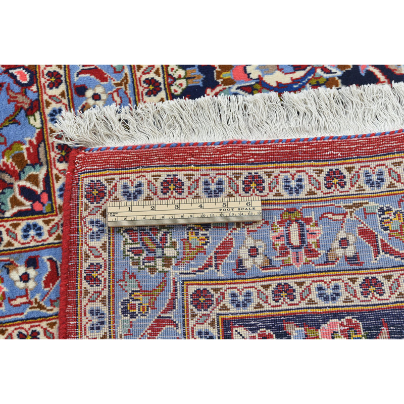 Tapis oriental rouge unique 10X13 One-of-a-Kind