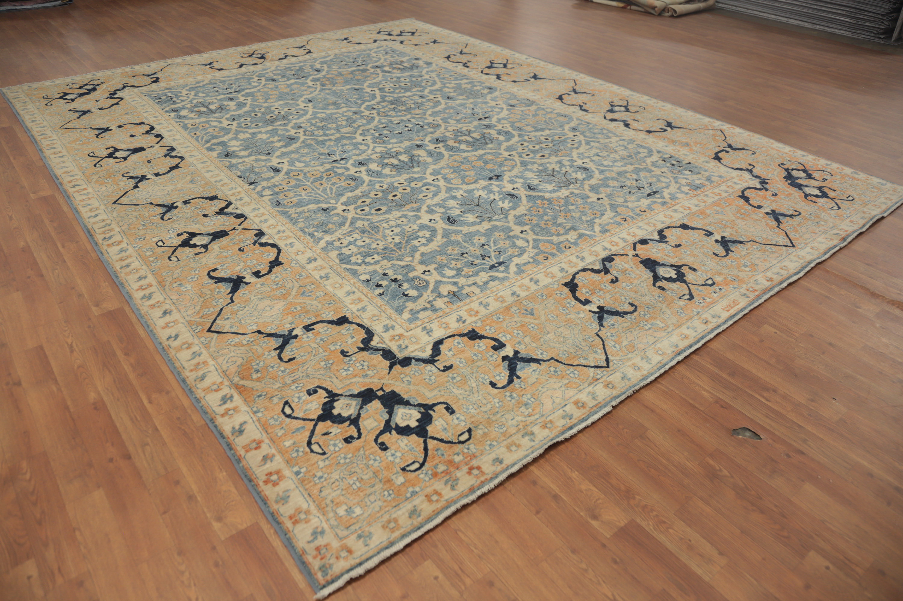 Isabelline Vegetable Dye Ziegler Oriental Area Rug 10x13 | Wayfair