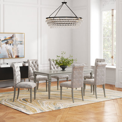 Maeda 6 - Person Four Leg Dining Set
