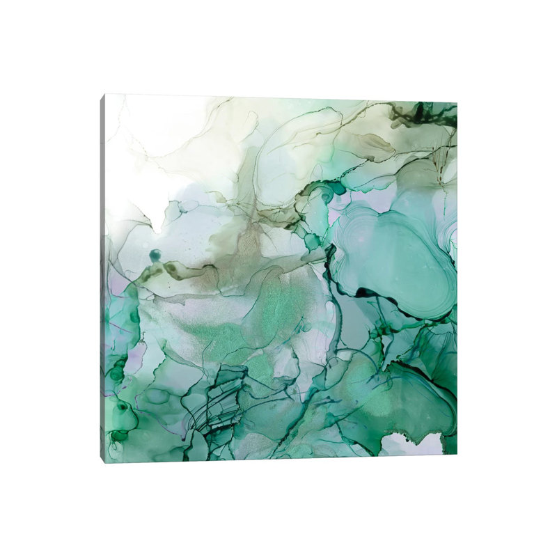 Emerald Cavern I by Jennifer Goldberger - Wrapped Canvas Painting, 45.72 cm H x 45.72 cm W