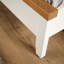 Easton Solid Wood White Double Bed Frame