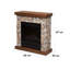 Lienz Klarstein 66cm W Brown Electric Fireplace