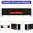 Bhhatu U-shaped Legs Mirrored Finish TV Stand with Electric Fireplace Included-98876980-99357219