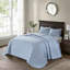 Reversible Quilt Set Blue Twin-126579484