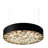 Spiro Suspension Light - Medium - DIM0-10V LED - Matte Black Outer - Sea Blue Shade-64820453-64820458-64820459