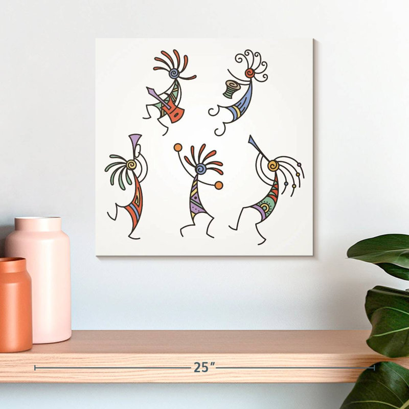 Musicien Kokopelli, H 16 po x l 16 po