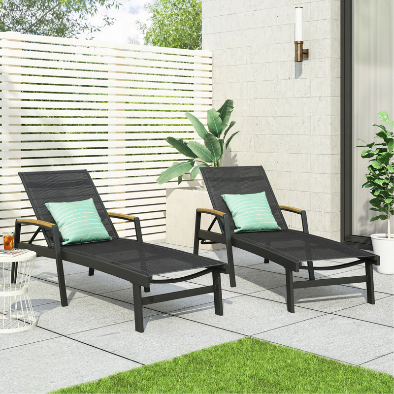CHAISE LOUNGE, Black