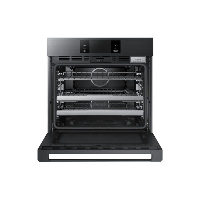 30" Single Wall Oven Steam, Contemporary, Graphite Stainless