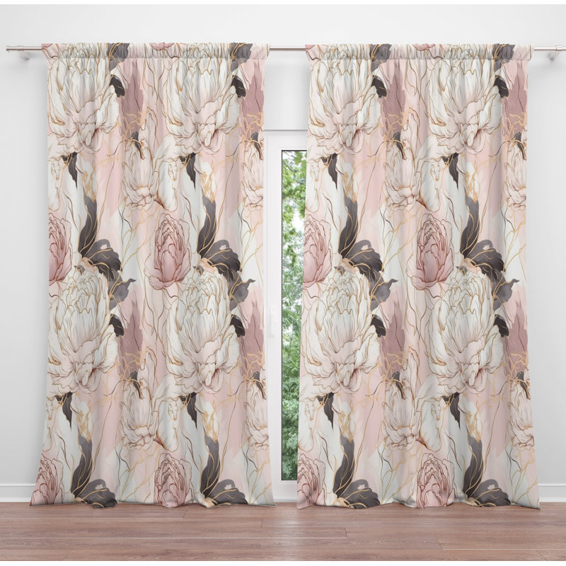 Geriah Room Darkening Curtain Pair, 40" W x 61" L