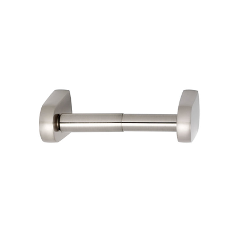 Euro Wall Mounted Toilet Paper Holder, Satin Nickel
