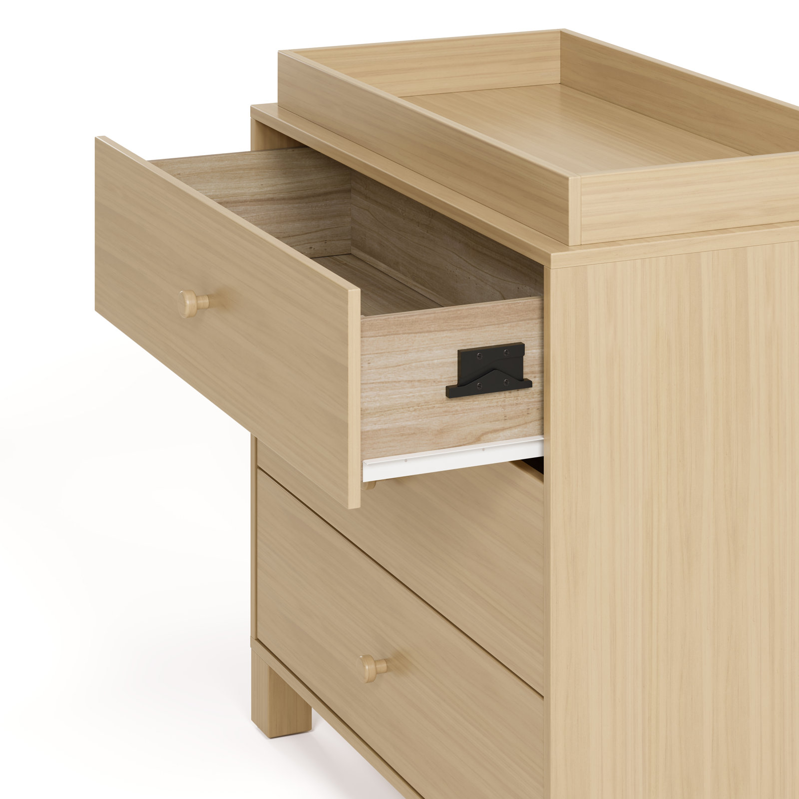 California 3-Drawer Changing Table Dresser, Driftwood