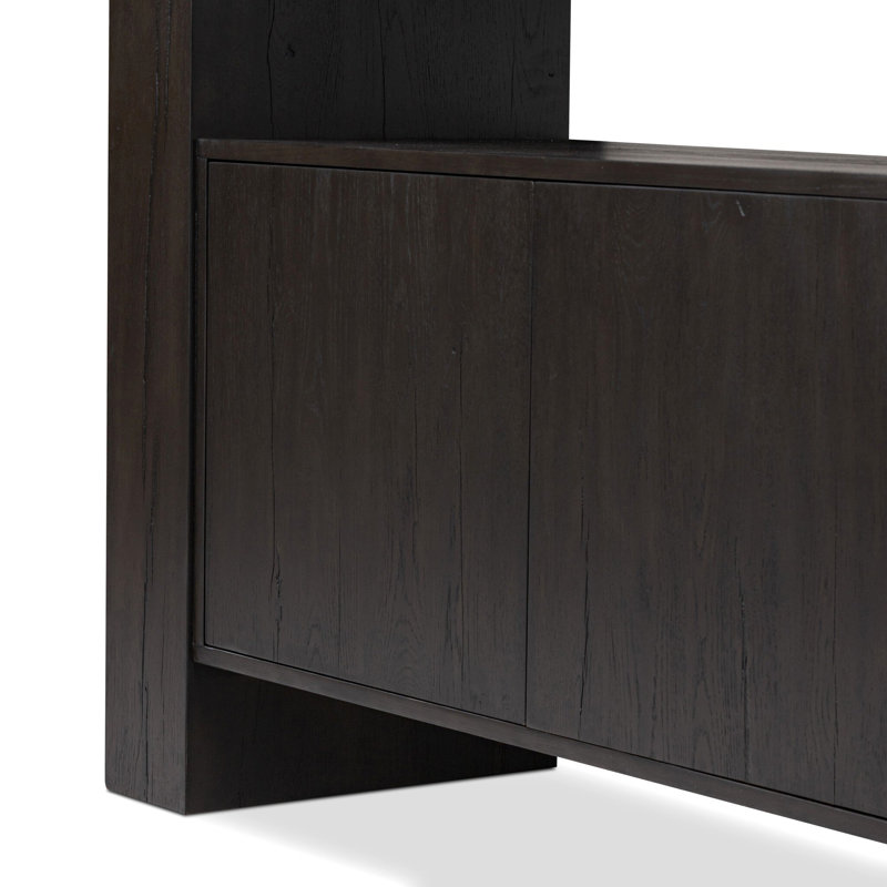 Fisher Bookcase-Smoked Black Veneer, Smoked Black Veneer