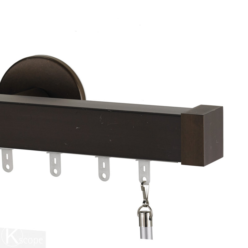 Tringle à rideaux simple Hayhurs, argent, H 1 po x l 132 po x P 3,36 po