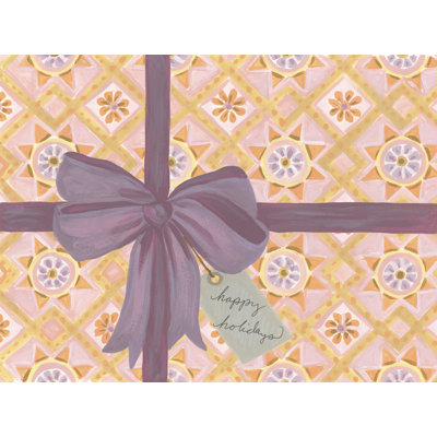 Telisa Festive Holiday Package I by June Erica Vess - Wrapped Canvas Print