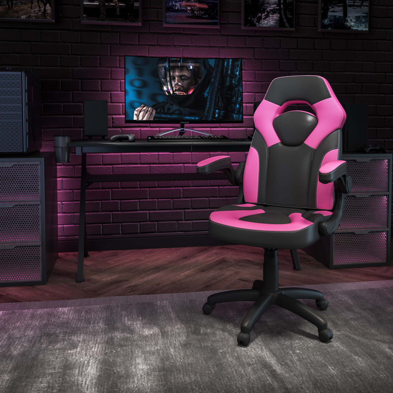 Fauteuil de jeu à dossier haut Ariquer, Pink