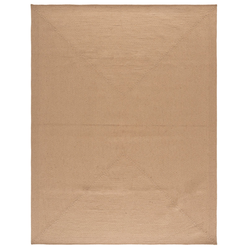Dooley Hand Woven Jute Performance Solid Color Rug, Rectangle 8' x 10'