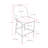 Deciderio Upholstered 26.25'' Counter Stool with Metal Legs-1329177338