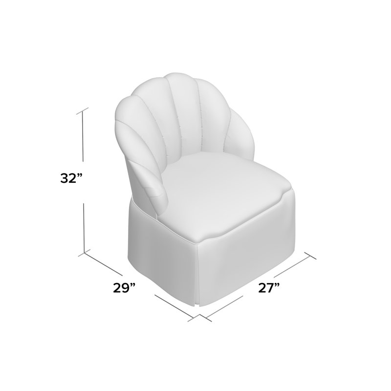 Fauteuil de chambre 27 po Camille, gris