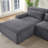 Chenille L-Shape Luxury Sectional Oversized Sofa,Mnimalist Design,Comfy Sleeper Couch For Living Room,Apartment&Reception Spaces