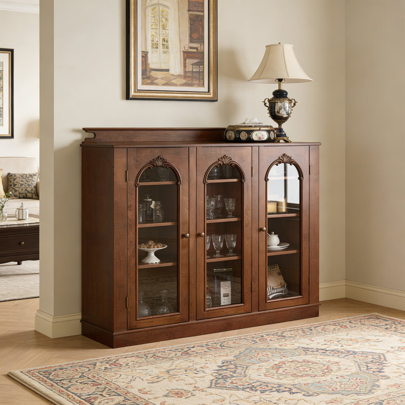 Elegant Wooden Display Sideboard