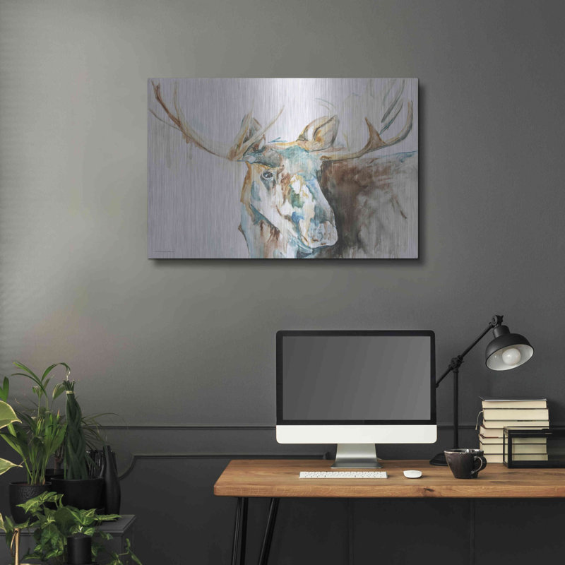 «Water Moose» par Kamdon Kreations, H 24 po x l 36 po