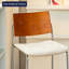 Chaise d'appoint à dossier brun uni (ensemble de 2)-133396671