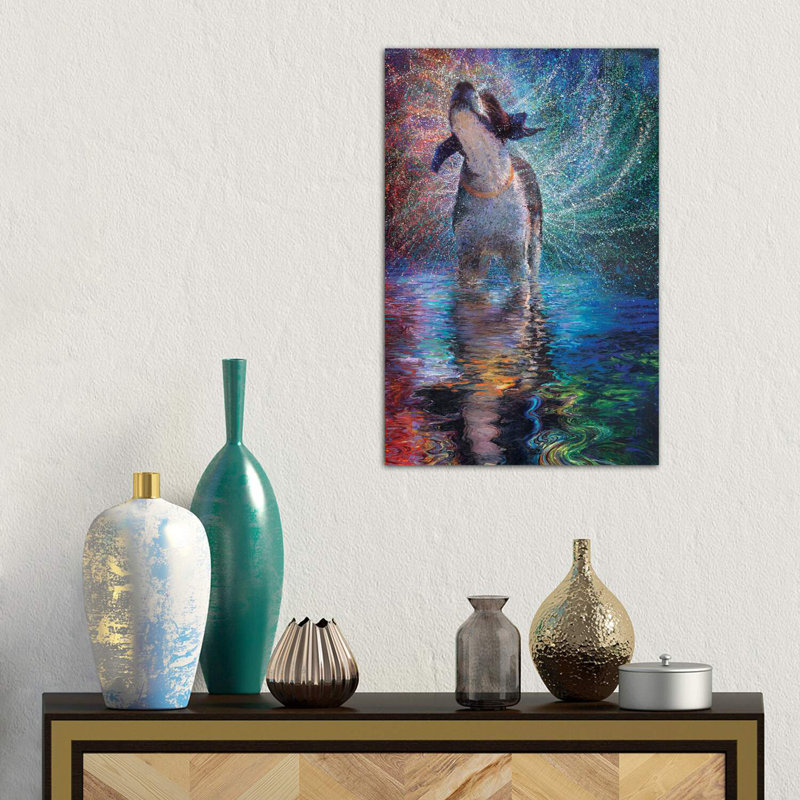 Canis Arcus by Iris Scott - Wrapped Canvas Painting, 66.04 cm H x 45.72 cm W x 3.175 cm D