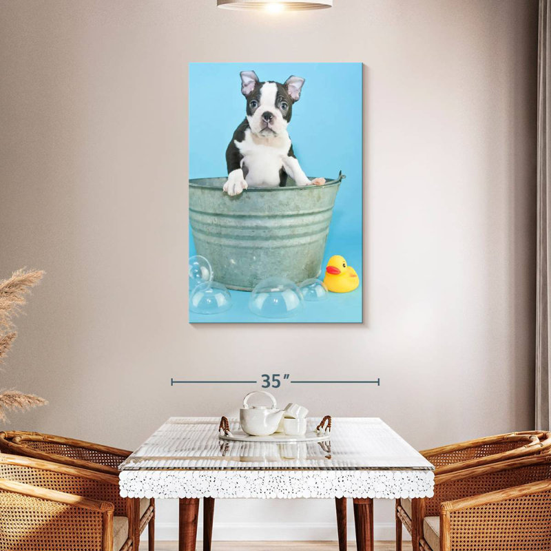 Brampt Bathing Terrier, H 36 po x l 24 po
