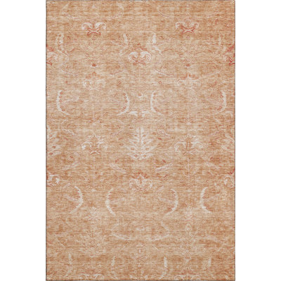 Premium Machine Washable Jamestown AMF1083 Damask Rug