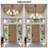 Velora 6-light Metal Chandelier With White Linen Shades-641858615