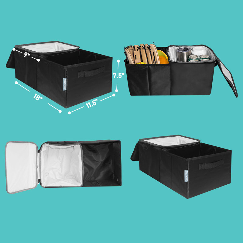 Dual Purpose Trunk Organizer With Cooler