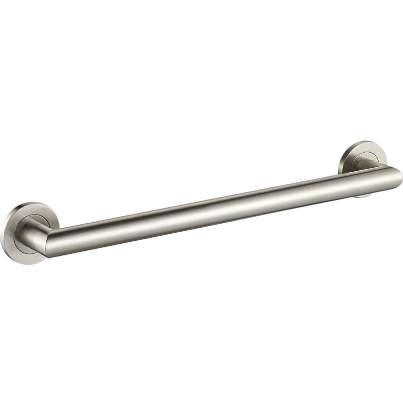 30" Wall-Mounted Summit Grab Bar - Brushed Nickel, Premium Brass Construction, Installation Hardware Included, Brushed Nickel