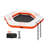 8.5FT Inflatable Dock Platform with 5FT Trampoline Mesh Pool with Portable Bag & Detachable Ladder