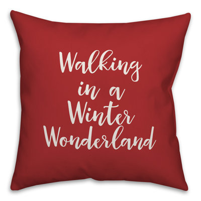  Coussin Walking in a Winter Wonderland