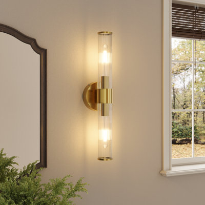 Applique murale moderne rechargeable 20 "avec télécommande et ampoules, lumière murale sans fil à intensité variable