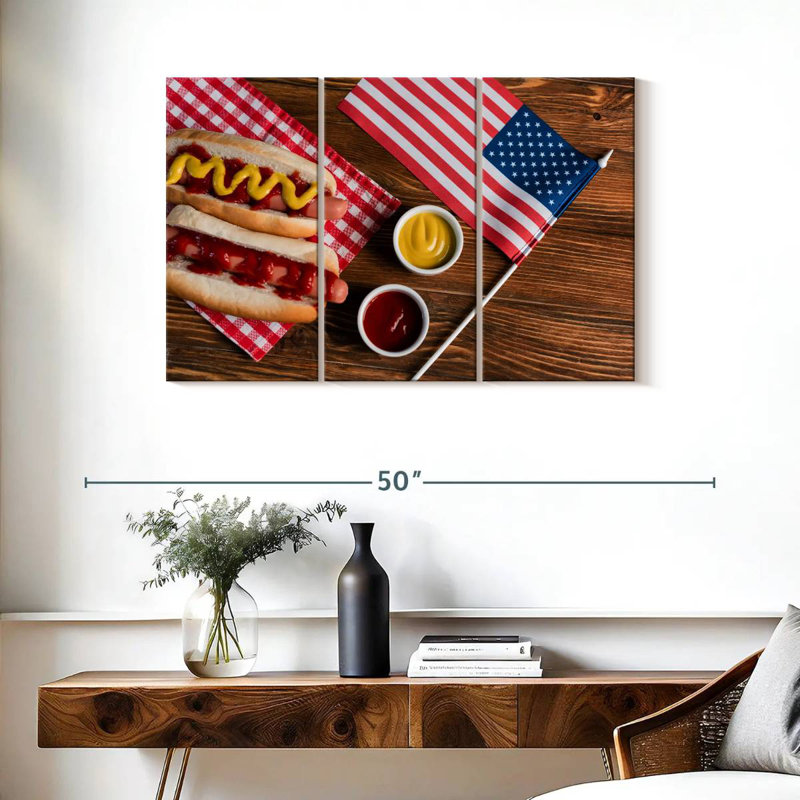 American Hot Dogs, H 24 po x l 38 po