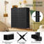 Commode à 8 tiroirs pour chambre à coucher, meuble de rangement haut avec système anti-basculement
