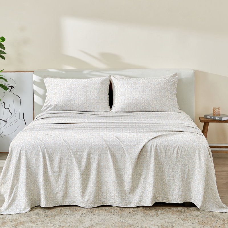 Ensemble de draps pré-lavés en microfibre - Collection Killian, Ensemble de draps pour lit simple avec deux taies 