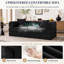 Canapé-lit modulaire convertible 77 po, canapé-lit en velours côtelé à assise profonde avec coussins amovibles pour appartement, salon et chambre d'amis-128973809