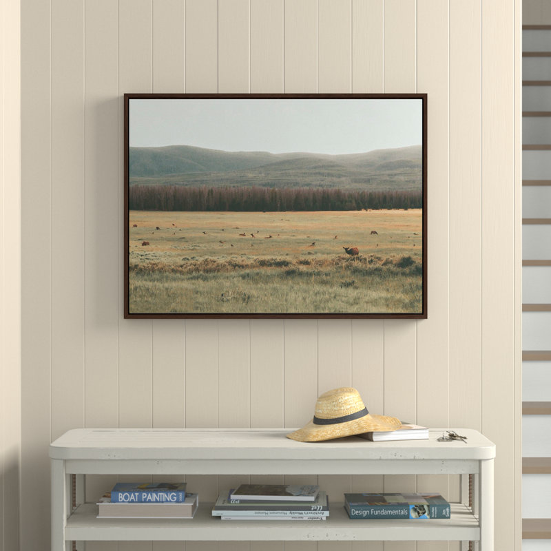 «AA On The Range» par Alicia Abla, reproduction d'art sur toile encadrée, Brun