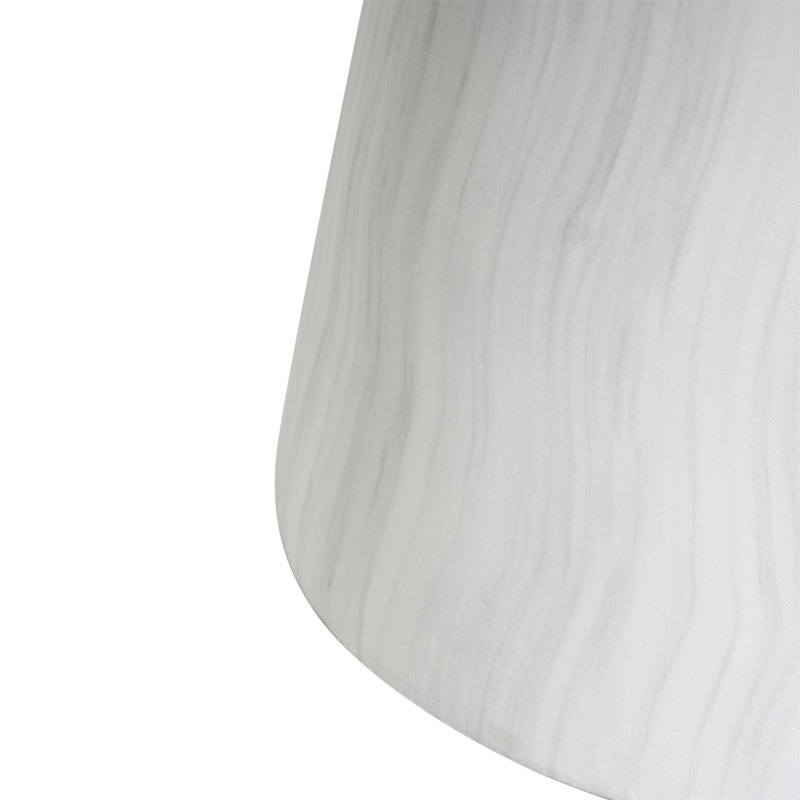 Table d'appoint d'extérieur en travertin Ponti, blanc