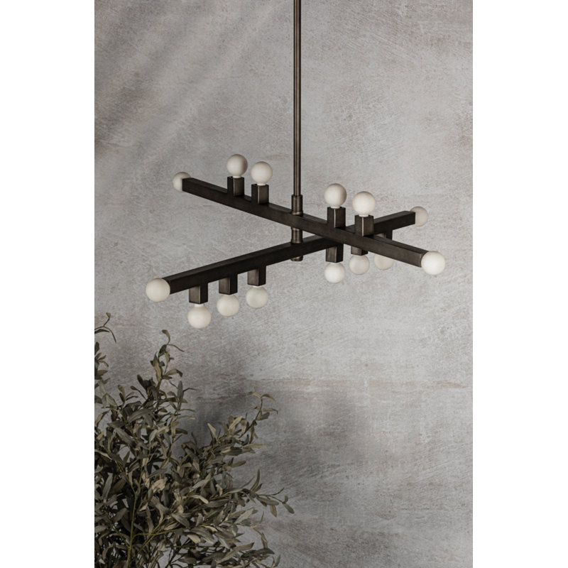 SUTTER Chandelier by The Lifestyled Co, Graphite