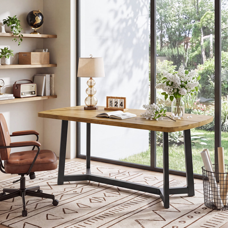 Solid Wood Executive Desk