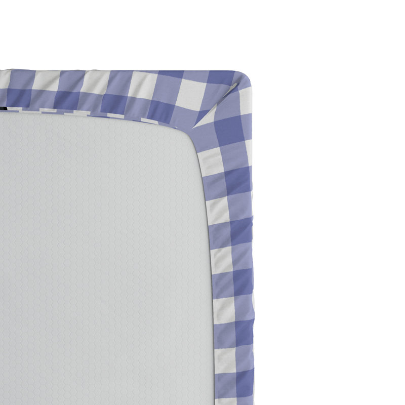 Microfiber Plaid Fitted Sheet, Full Fitted Sheet