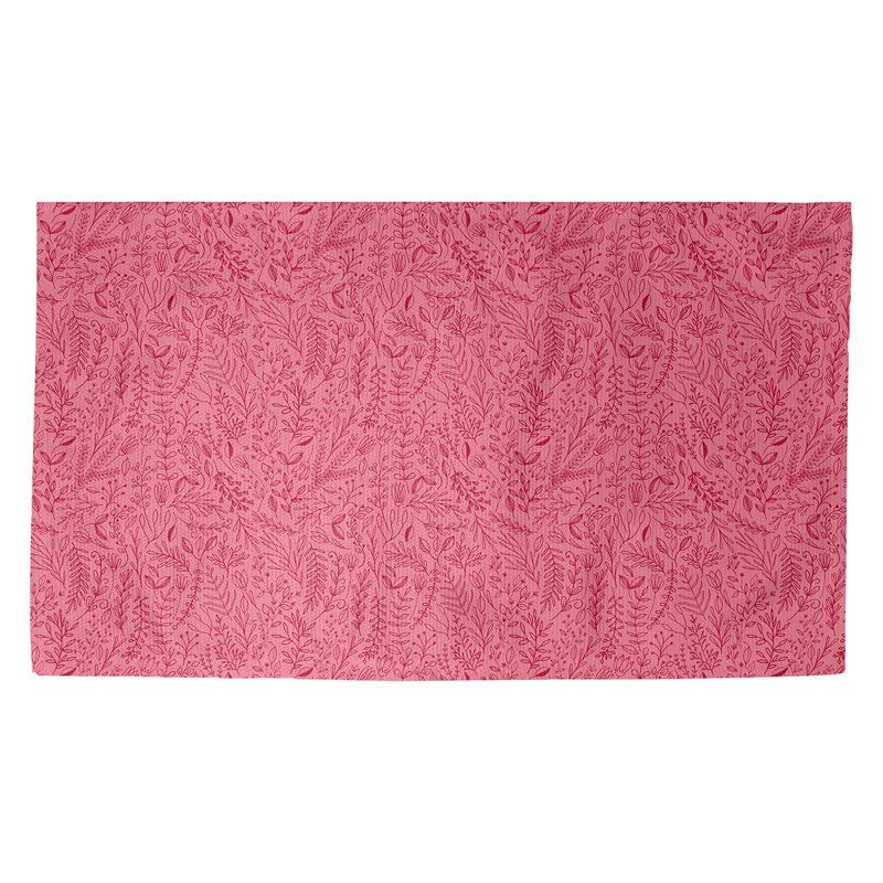 Paillasson intérieur dobby ditsy floral Avicia, Rectangle 2 pi 1 1/2 po x 3 pi 6 po, Rose