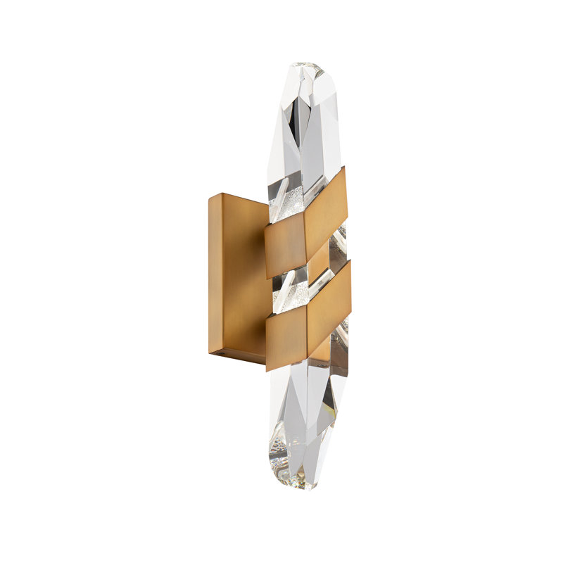 Traverse 1 - Light LED Vanity Light, Aged Brass