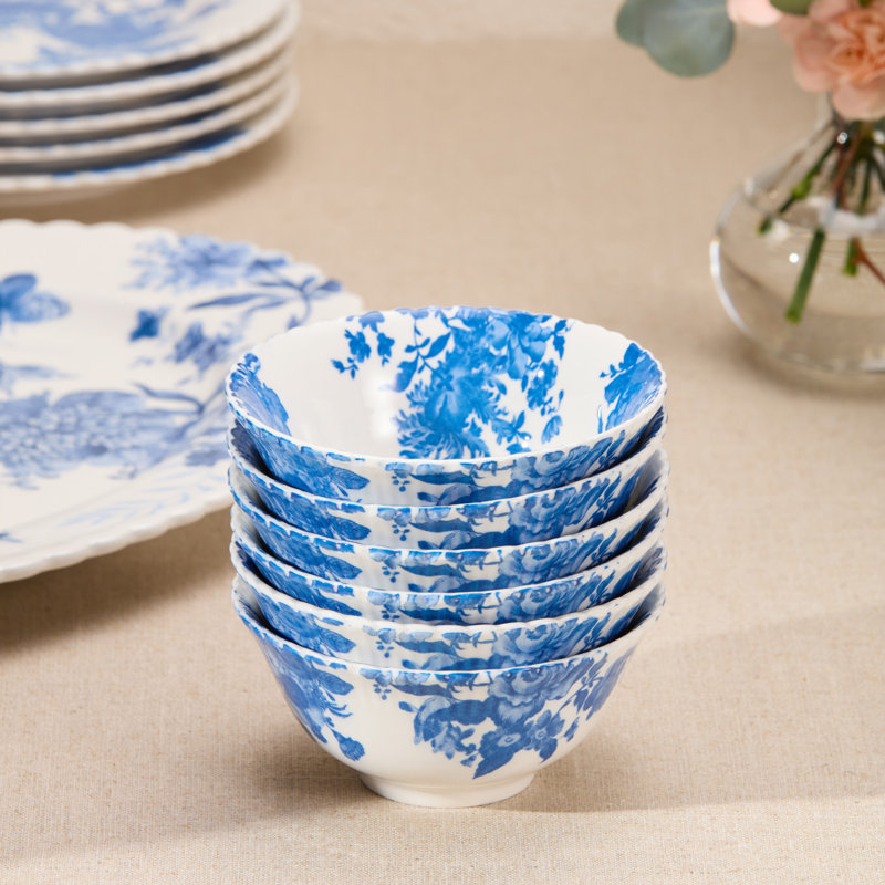 Ensemble de 6 bols en porcelaine Gabrielle